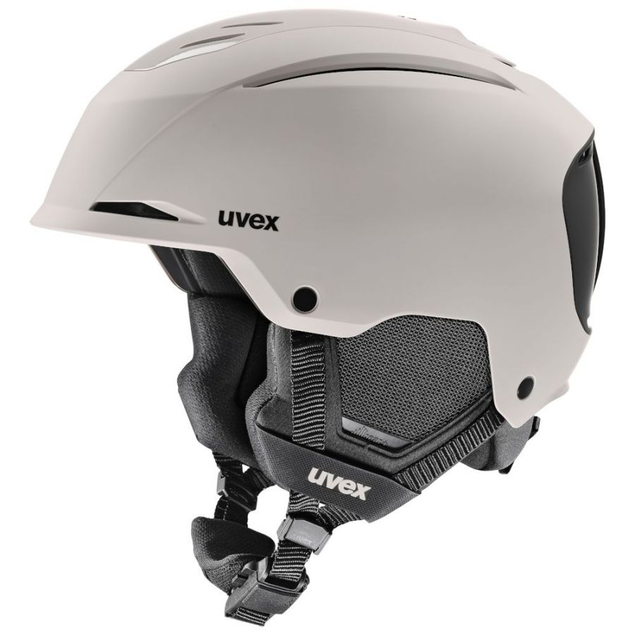 Uvex Resolution, skihelm, lichtgrijs/zwart