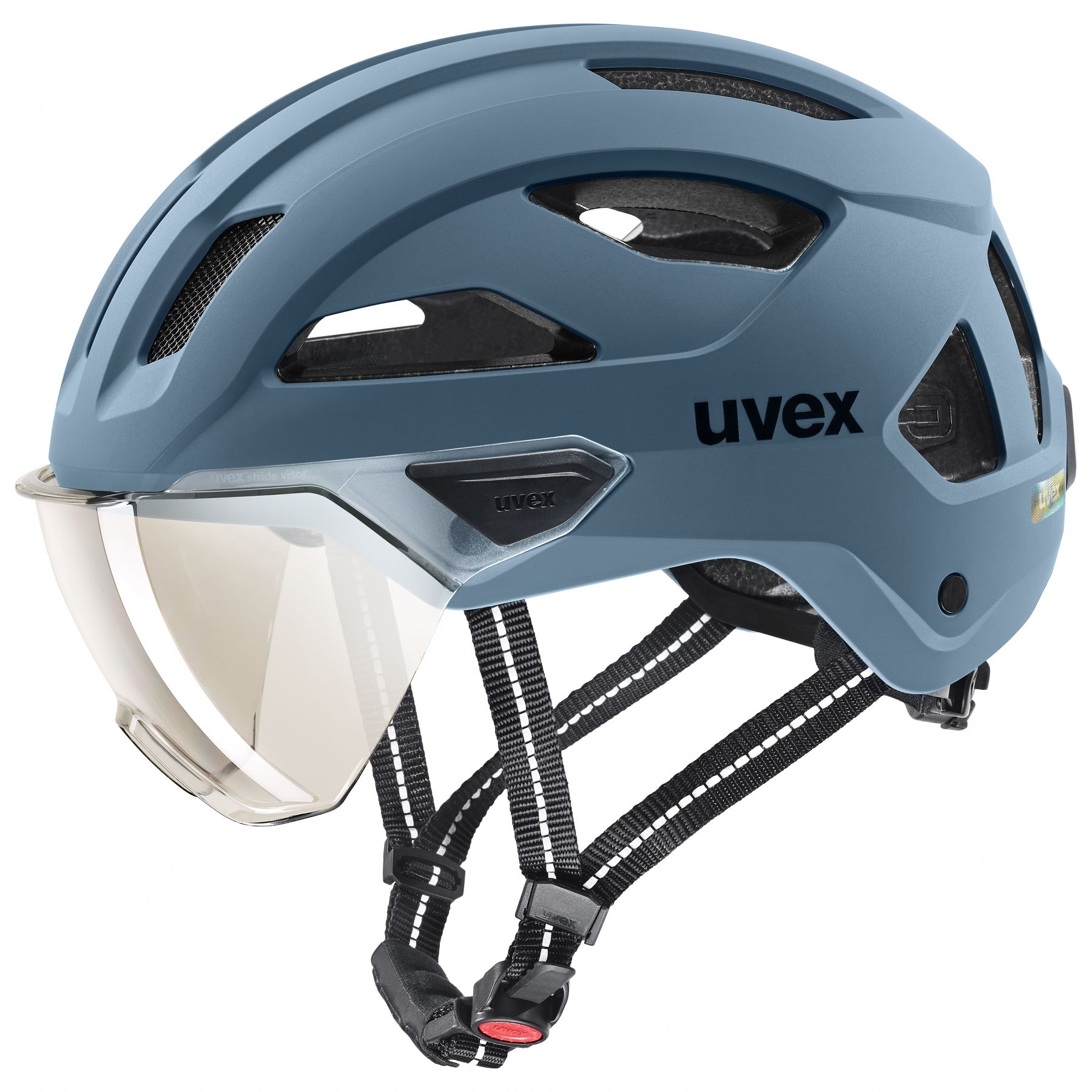 Uvex Stride Visor, fietshelm, blauw