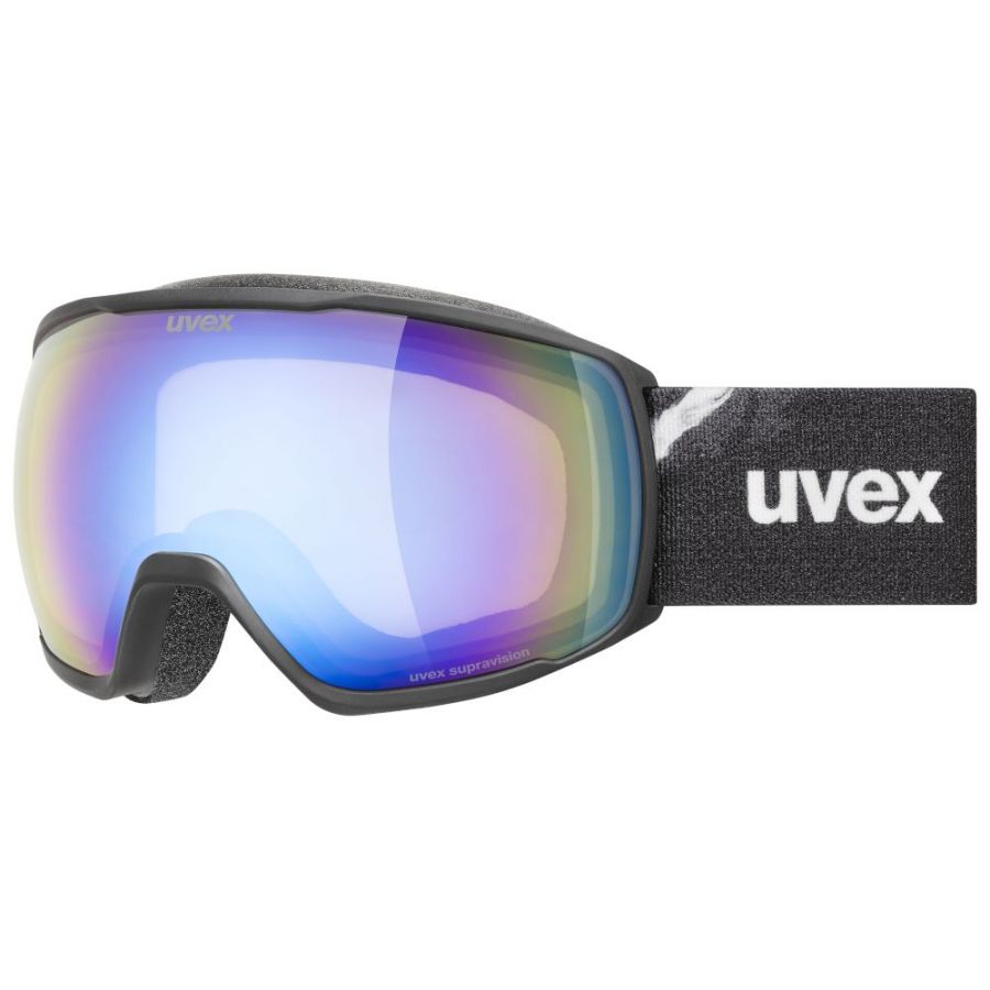 Uvex Victorious FM, skibril, zwart/wit
