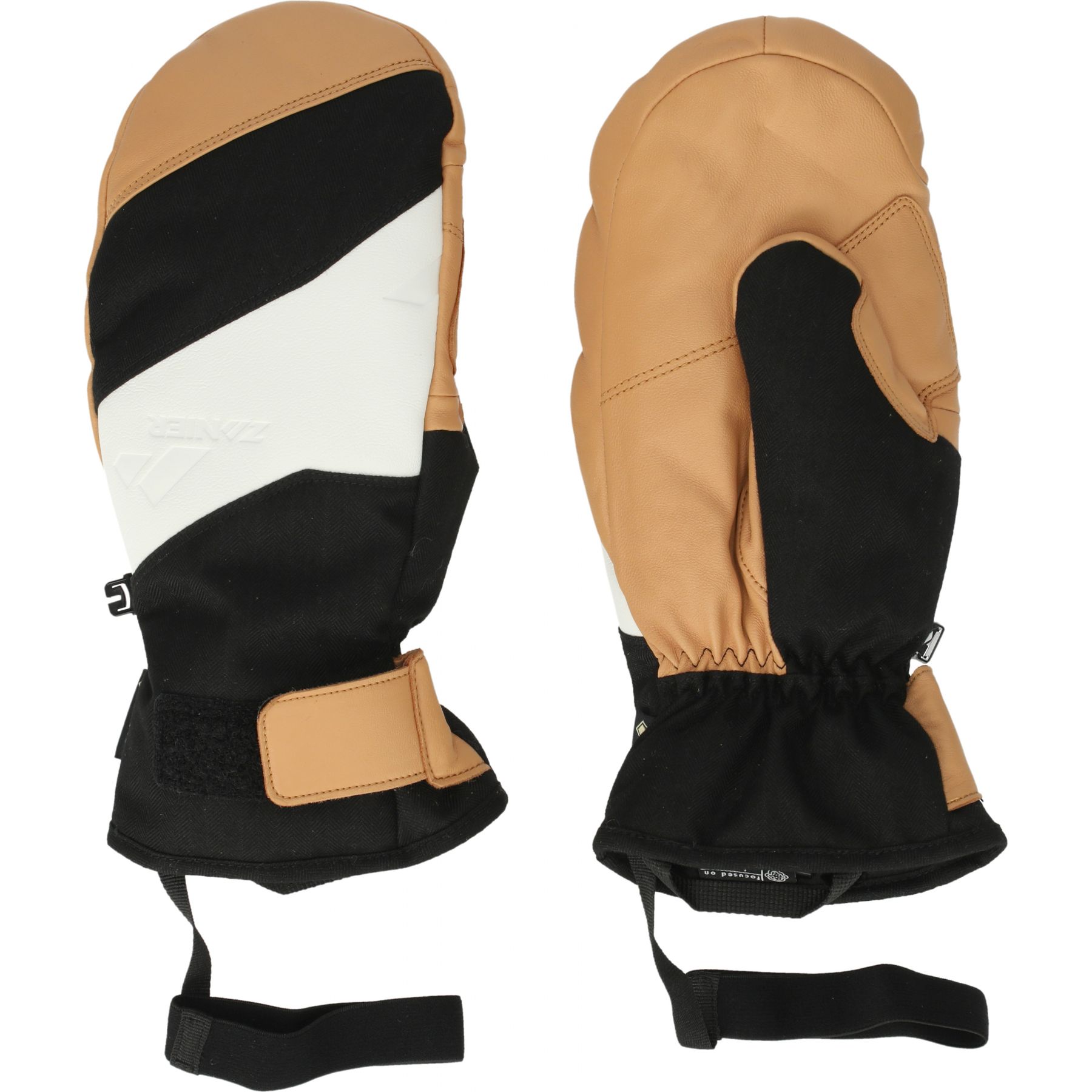 Zanier Sky GTX, skiwanten, dames, zwart/beige